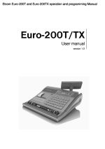 Euro-200T and Euro-200TX operation and programming